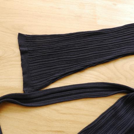 Tmave modry dlouhy svetrik s paskem a 3/4 rukavem, orsay,xs