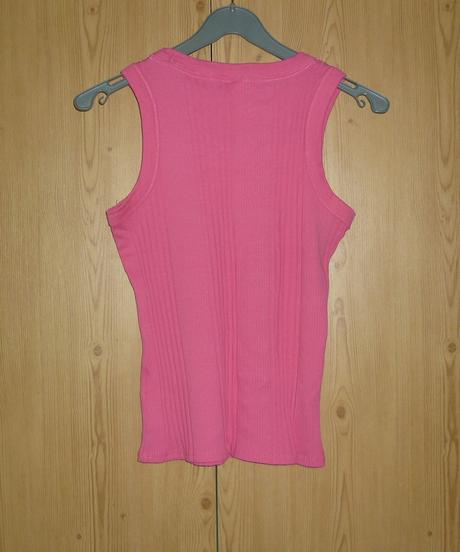 Růžové žebrované dámské tílko takko fashion, takko,s