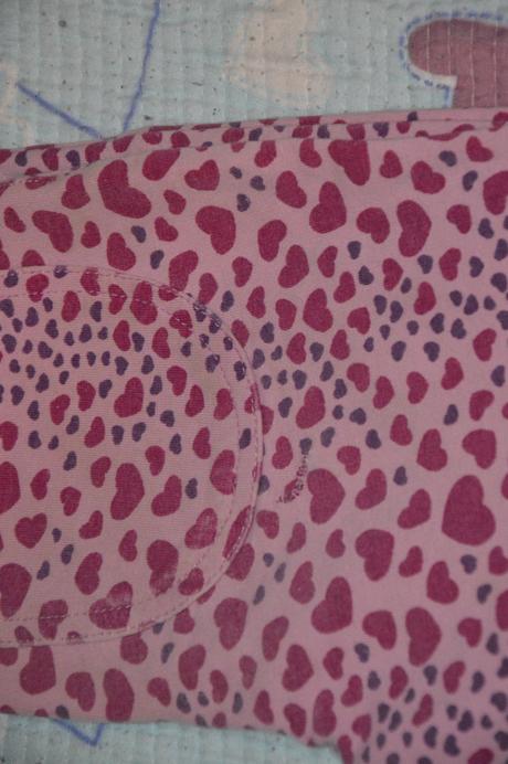 122 128 džegíny legíny džínového typu srdíčkové, h&m,122