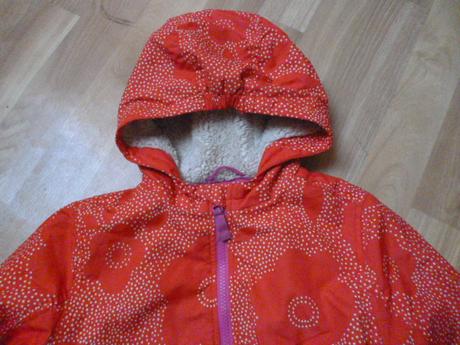 Kytkatá bunda s kožichem vel. 7-8, mini boden,128