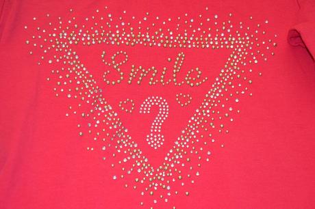 Triko dlouhý rukáv s kamínky, 152