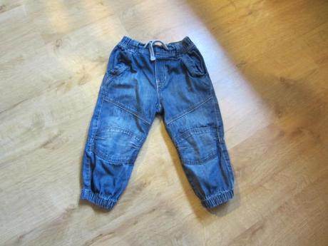 Džíny, rifle s pružným pasem, h&m,92