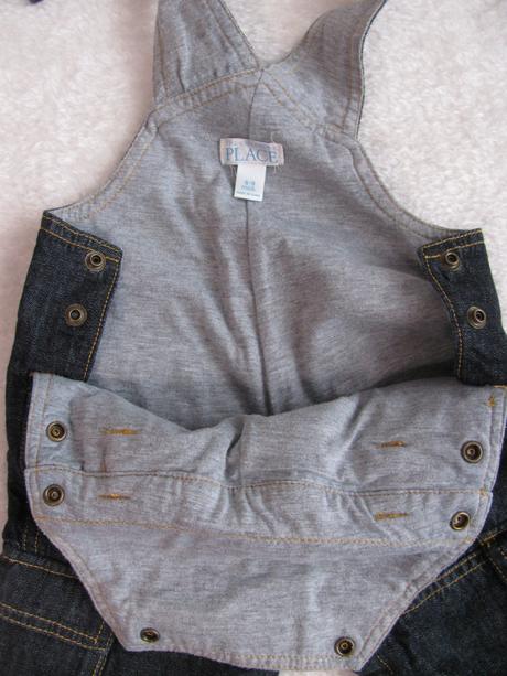 Zateplené džínové kalhoty s laclem, children's place,74