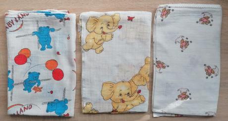 Bavlněné pleny s potiskem,