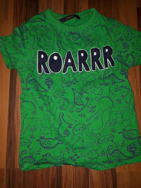 Zelené tričko s dinosury 98 george, george,98