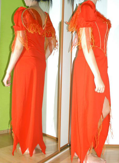 Karnevalové šaty čertice, ohnivá žena, rudý anděl, 