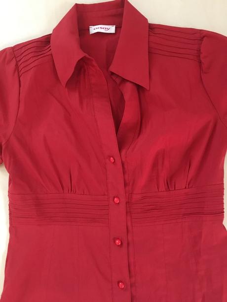 Červená halenka, vel s, orsay, orsay,s