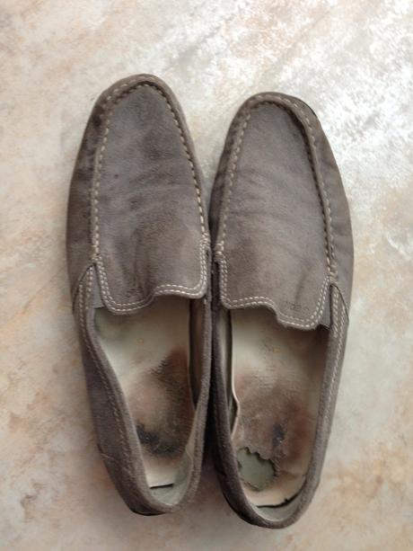 Šedé boty elegant pánské mokasíny geox vel.44, geox,44