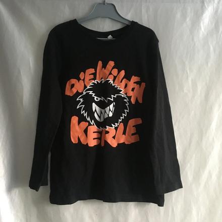 Vel. 116 černé triko s bubákem, 116