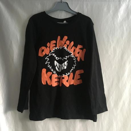 Vel. 116 černé triko s bubákem, 116