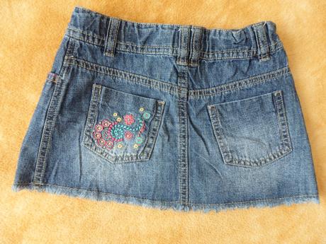 Džínová sukýnka s motýlkem, mothercare,98