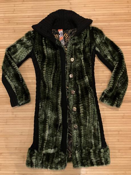 Luxusní zimní kabát desigual vel.s, desigual,s