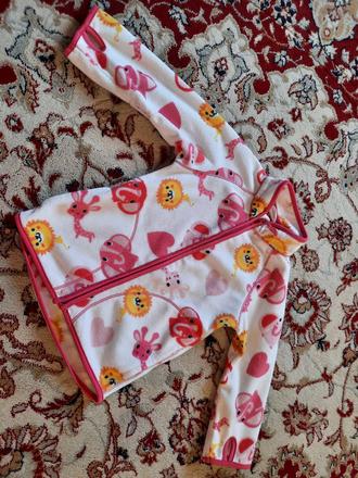 Zvířátková fleecová mikina, h&m,86