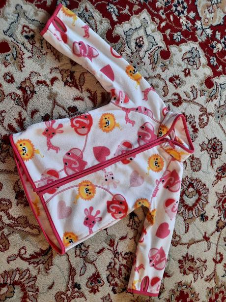 Zvířátková fleecová mikina, h&m,86