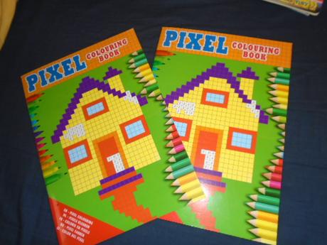 Omalovánky podle barev pixel kostičky a4, 