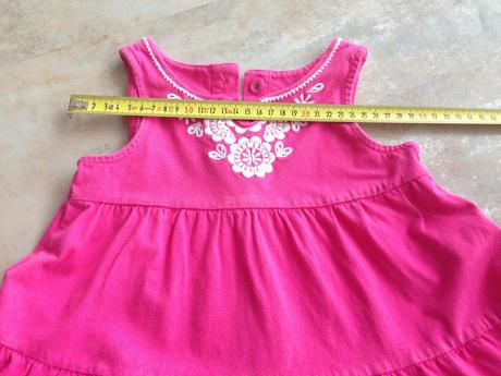 Elastická bavlna sytá růžová šaty carter s 4 roky, carter's,110