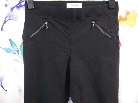 Dámské černé strečové kalhoty essentials, 38