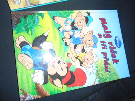Disney pohádka 2ks - malý vlček  želva a zajíc, 