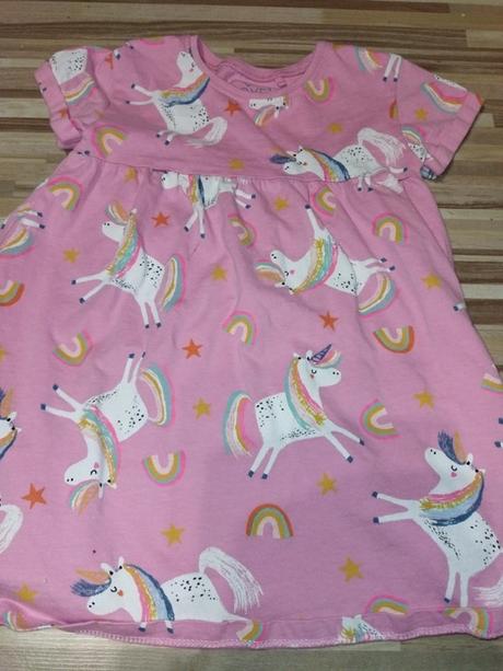 Růžové šaty s poníky, koníky 92 next, next,92
