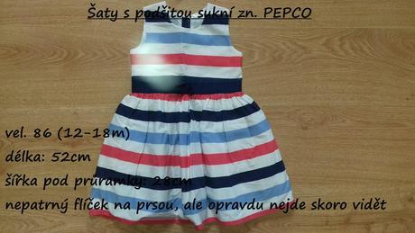 Šaty s podšitou sukní zn. pepco, pepco,86