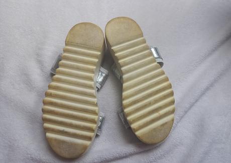 Stříbrné sandále, lasocki,36