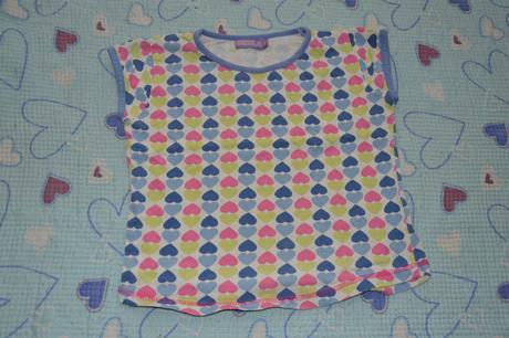 Bavlněné tričko srdíčkové, 104