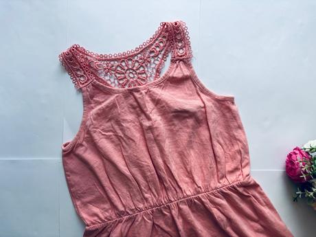 Ob/ šaty losové barvy - v. 9/10 let, george,140