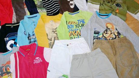 Balík mix věcí na kluka od vel.110-128, 104–116