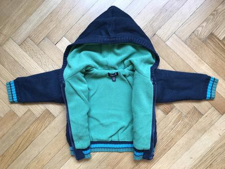 Dětský svetr s kapuckou vel.68-80, minoti,74