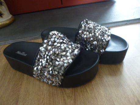 Třpytivé pantofle vel.39-40, 40