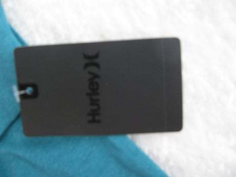 Tyrkysové bavlněné tričko hurley, 152