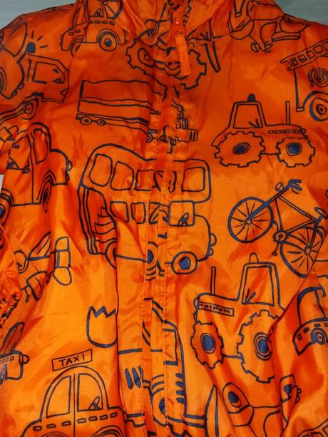 Oranžová bunda s traktory 98 george, george,98