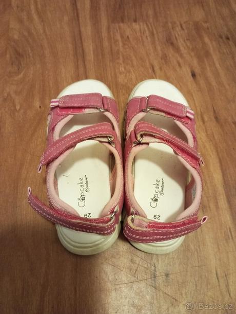 Dětské sandály / páskové sandálky vel. 29, cupcake,29