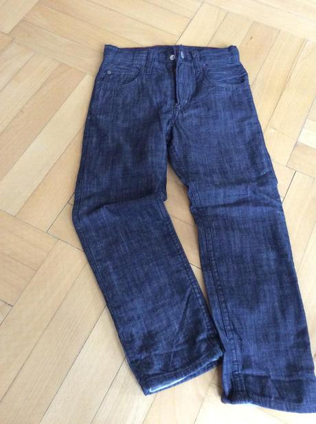 Jeansy/ džíny podšité/vyteplené bavlnou, h&m,116