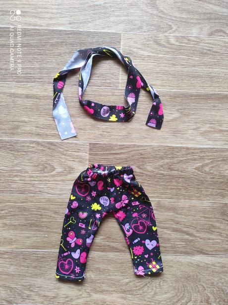 Kalhoty + čelenka babyborn, 