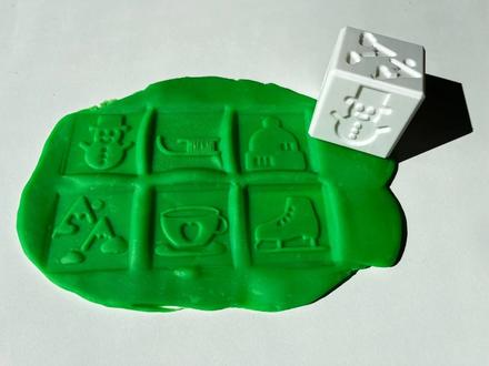 Otiskávací kostka - zima, 