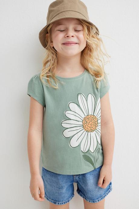 Tričko h&m sedmikráska letní vel. 110/116, h&m,110 / 116