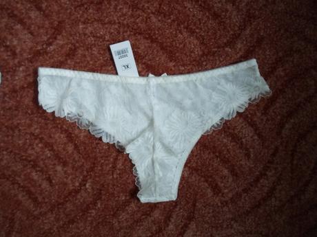 Bílé krajkové kalhotky 2 kusy, lemila,l