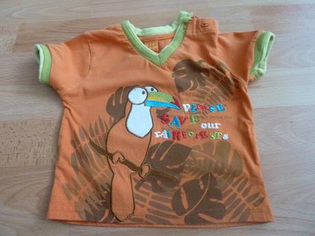 Triko s papouškem, mini mode,74