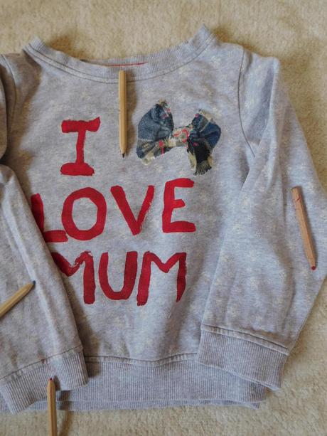 Mikina s nápisem i love mum, next,104