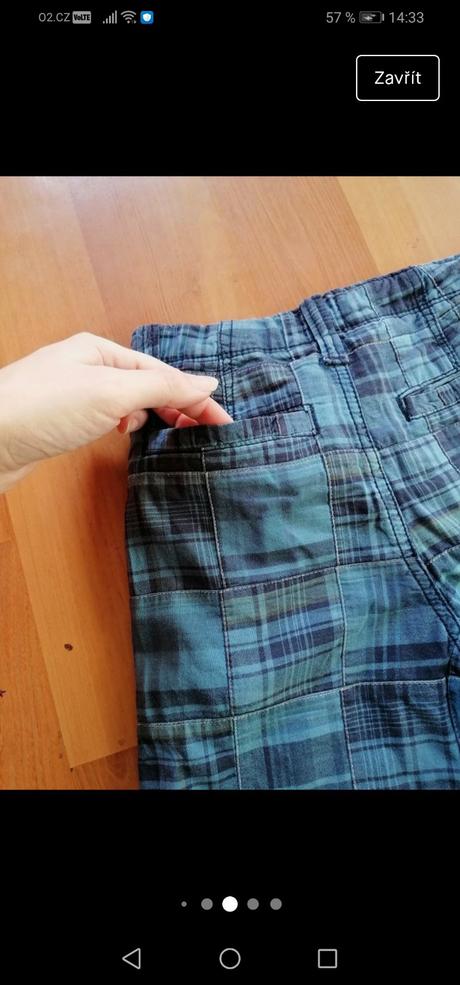Dětské kostičkované bermudy, gap, gap,122