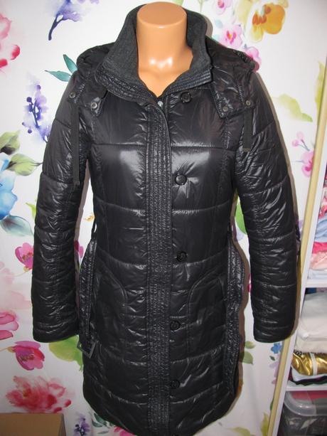 Dámský zimní prošívaný kabát, parka s kapucí, s.oliver,m