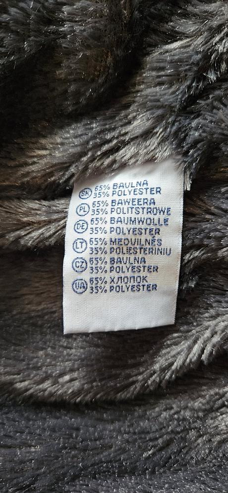 Dívčí zimní bunda, šedá s hvězdičkama, vel.158/164, 158