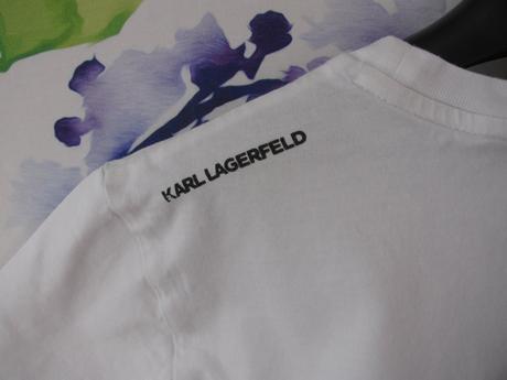 Bílé bavlněné dětské tričko karl lagerfeld, 146