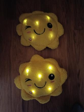 Plyšák sluníčko svítící 2x, 