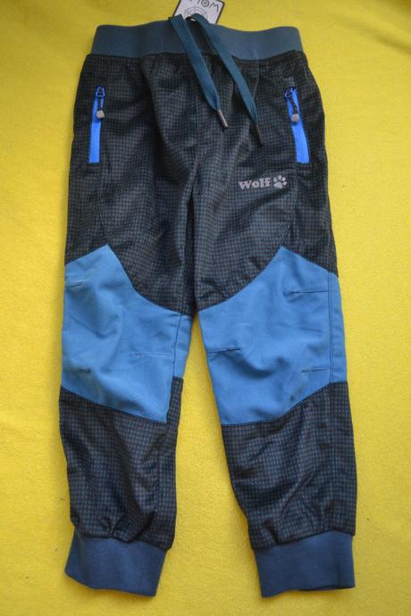 2x podzimní kalhoty kugo, wolf,v.98, wolf,98
