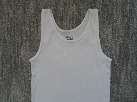 Bílé tričko tílko nátělník, pepperts,128