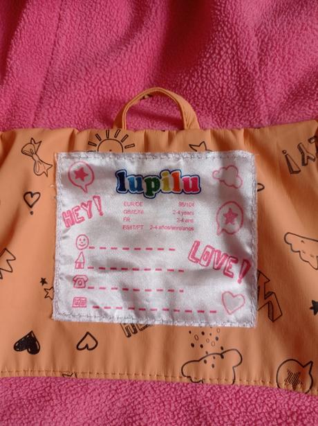 Bunda nepromokavá lupilu 98/104, lupilu,104