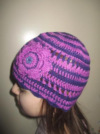 Háčkovaná čepička 5-8 let, 116