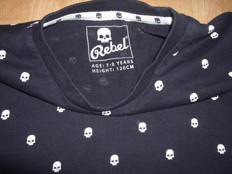 Tričko scull zn. rebel, rebel,128